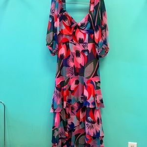 Hutch Louisa Twist Bodice Tiered Dress